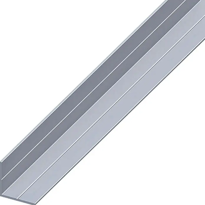 Kantoflex Winkelprofil - 1.000 x 7,5 x 7,5 mm, Stärke: 1 mm, Aluminium, Blank - Linke Seitenansicht