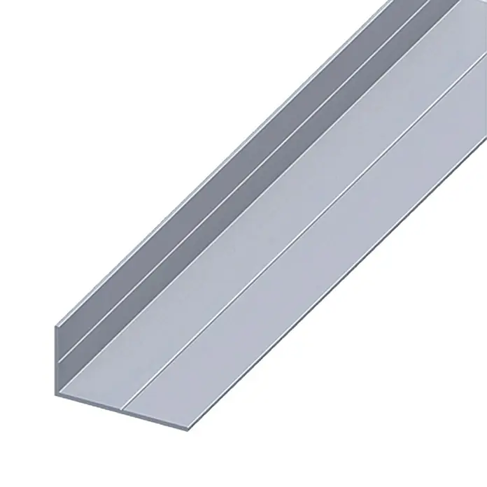 Kantoflex Winkelprofil - 1.000 x 43,5 x 23,5 mm, Stärke: 1,5 mm, Aluminium, Blank - Linke Seitenansicht