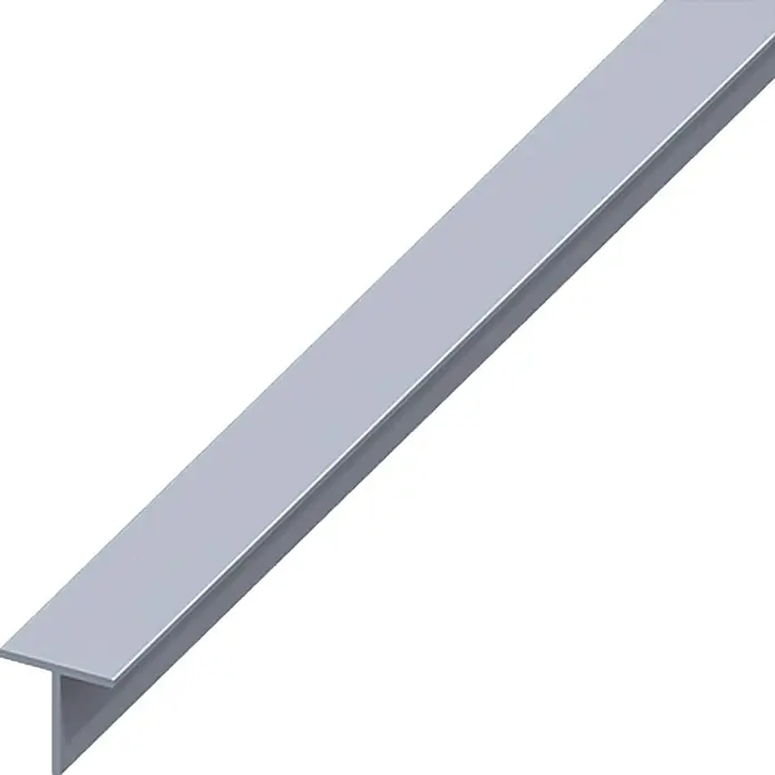 Kantoflex Quadrat-T-Profil - 1.000 x 15,5 x 15,5 mm, Stärke: 1,5 mm, Aluminium, Blank - Linke Seitenansicht