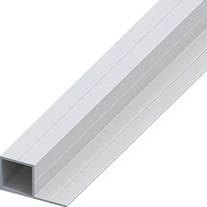 Kantoflex Quadratrohr - 1.000 x 45,5 x 23,5 mm, Stärke: 1,5 mm, Aluminium, Eloxiert - Linke Seitenansicht