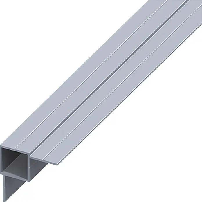 Kantoflex Quadratrohr - 1.000 mm, Stärke: 1 mm, Aluminium, Blank - Linke Seitenansicht
