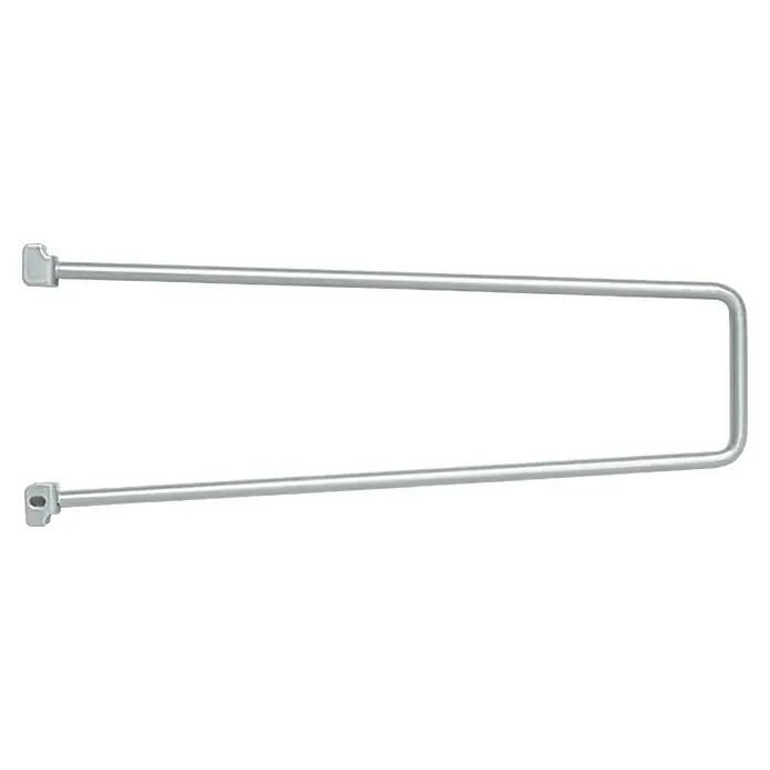 Element System Pregrada za knjige - 250 x 80 mm, Bijelo-aluminij, Čelik - Pogled sprijeda