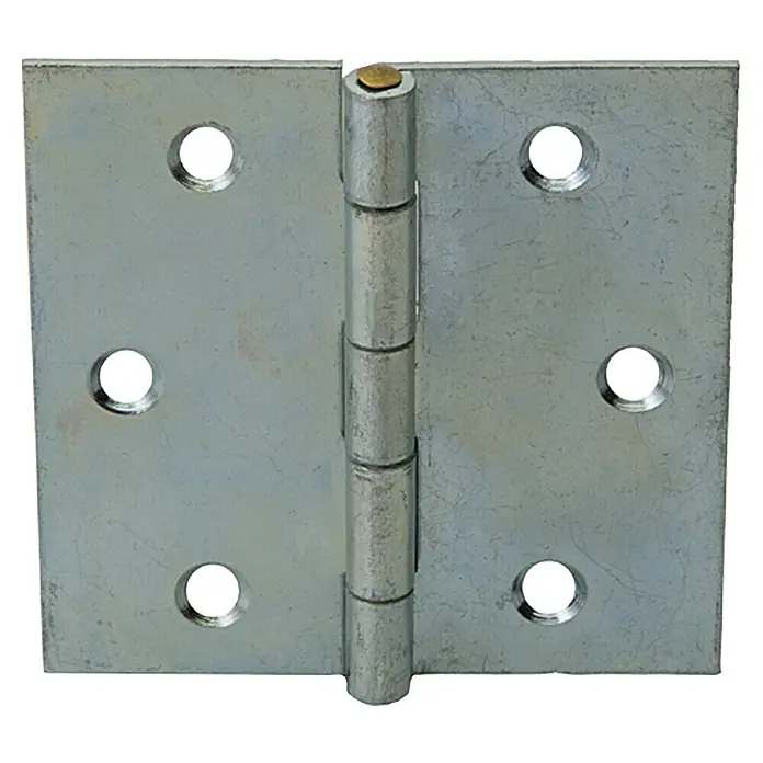 Stabilit Scharnier - 60 x 60 mm, Verzinkt, Silber - Vorderansicht