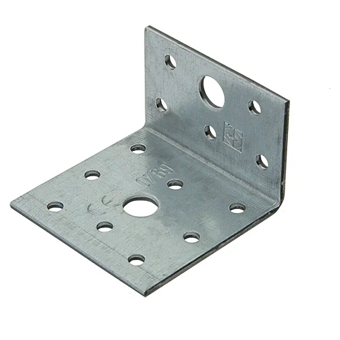 Stabilit Winkelverbinder - L x B x H: 80 x 60 x 60 mm, Stärke: 2,5 mm, Sendzimir verzinkt
