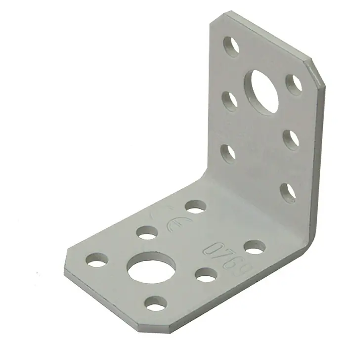 Stabilit Spojni kutnik - 50 x 50 x 35 mm, Bijele boje, Premazano plastikom