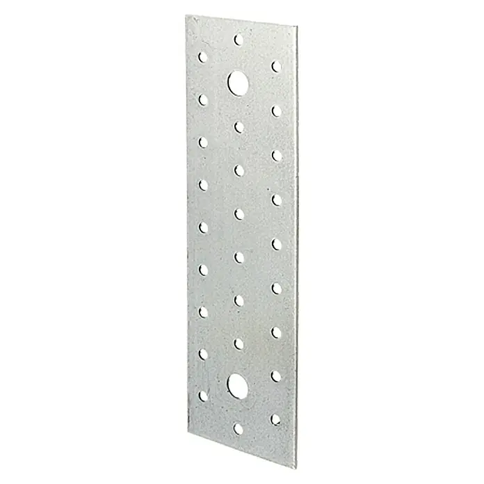Stabilit Lochplatte - 200 x 60 mm, 1 Stk., Verzinkt, Stärke: 2 mm - Rechte Seitenansicht
