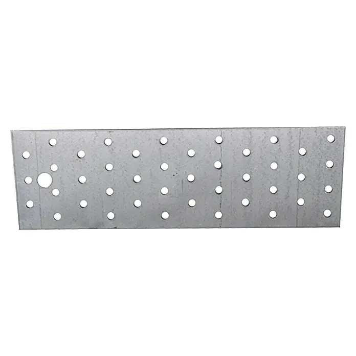 Stabilit Lochplatte - 240 x 80 mm, 1 Stk., Verzinkt, Stärke: 2 mm - Vorderansicht