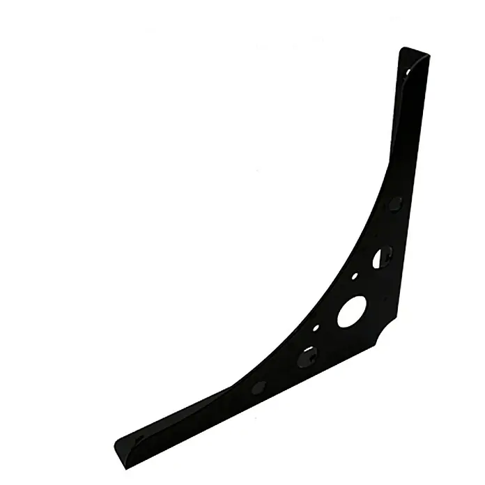 Stabilit Delta Line Nosač police - 200 x 24 x 200 mm, Opteretivost: 95 kg, Čelik, Crne boje - Pogled sprijeda