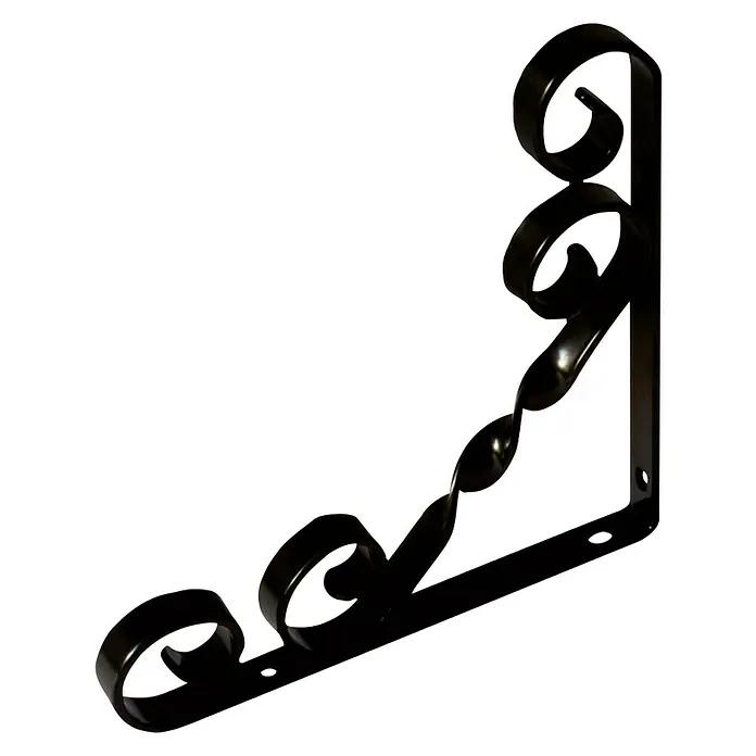 Stabilit Dekorativni nosač police - 150 x 150 mm, Opteretivost: 30 kg, Crne boje