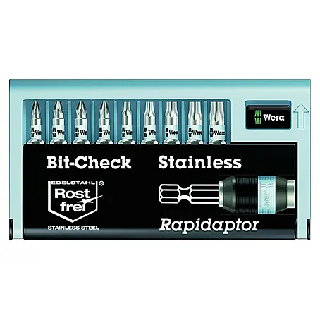 Wera Premium Plus Bit-Set BC 10/9 Stainless