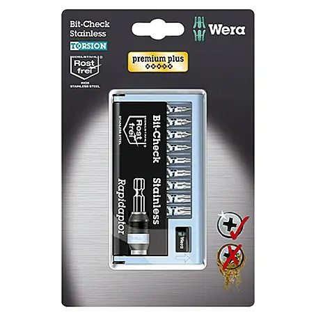 Wera Premium Plus Komplet bit nastavaka BC 10/9 Stainless