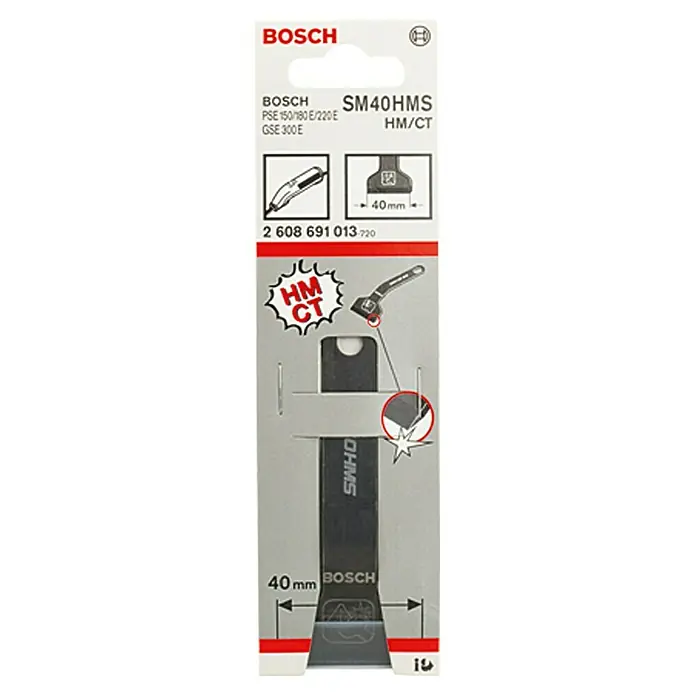 Bosch Schabermesser SM 40 HMS - Breite: 40 mm, Geschliffene Klinge - Vorderansicht