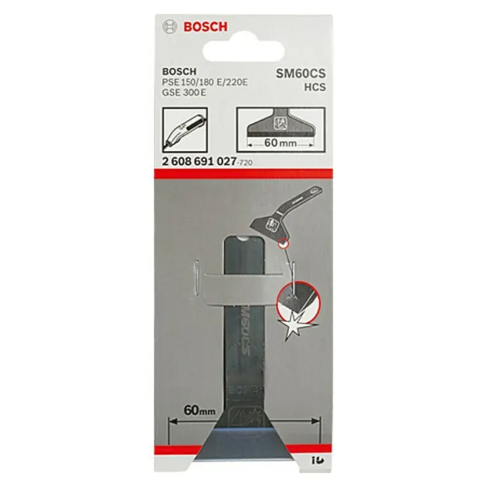 Bosch Schabermesser SM 60 CS Teppich - Breite: 60 mm - Vorderansicht