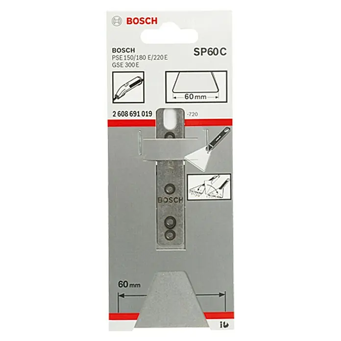Bosch Schaber-Spachtel SP 60 C - Breite: 60 mm, Flexibles Blatt - Vorderansicht