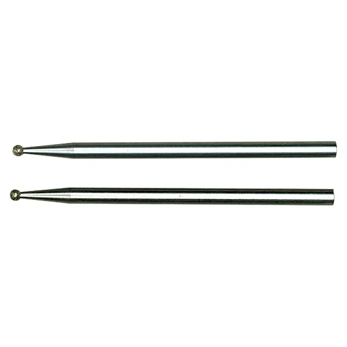 Proxxon Diamant-Schleifstifte No 28212 - Kopfform: Kugelkopf, Durchmesser Kopf: 1 mm - Vorderansicht