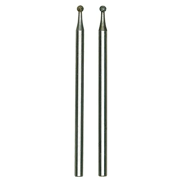 Proxxon Dijamantni nastavak za graviranje No 28222 - Vrsta zaglavlja: Kuglasta glava, Promjer glave: 1,8 mm - Pogled sprijeda