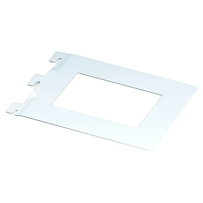 Element System Pregrada za knjige - 11,8 x 14,3 cm, Prikladno za: Tračnica Classic Raster 50, Bijele boje - Pogled sprijeda
