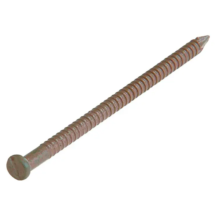 Stabilit Rillennagel - Länge: 40 mm, Dunkelrot/Braun, 80 Stk. - Ansicht von oben
