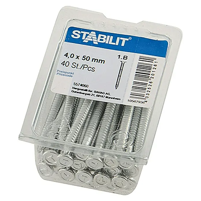 Stabilit Ankernagel - Länge: 50 mm, Durchmesser: 4 mm, 40 Stk.