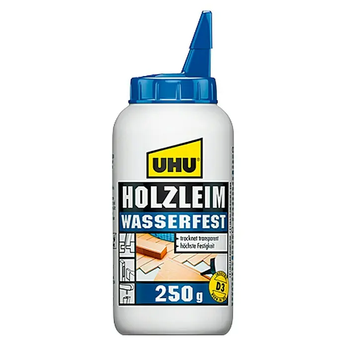 UHU Holzleim Wasserfest - 250 g, Lösemittelfrei