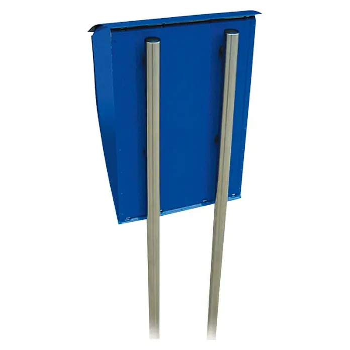 Burg-Wächter Briefkastenständer Universal 150 - Höhe: 1.500 mm, Geeignet für: Briefkästen aus Stahl/Edelstahl/Kunststoff - Rückansicht