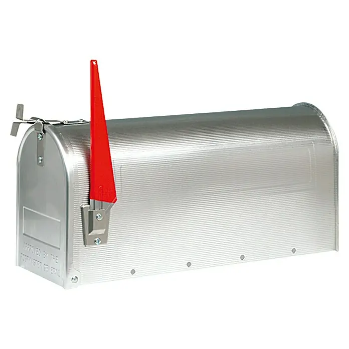 Burg-Wächter New BAM PNC U.S.-Mailbox 892 - Aluminium, 480 x 170 x 220 mm - Vorderansicht