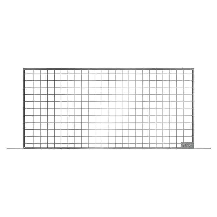 ACO Therm Lichtschachtrost - 84 x 40 cm, Stahl verzinkt - Linke Seitenansicht