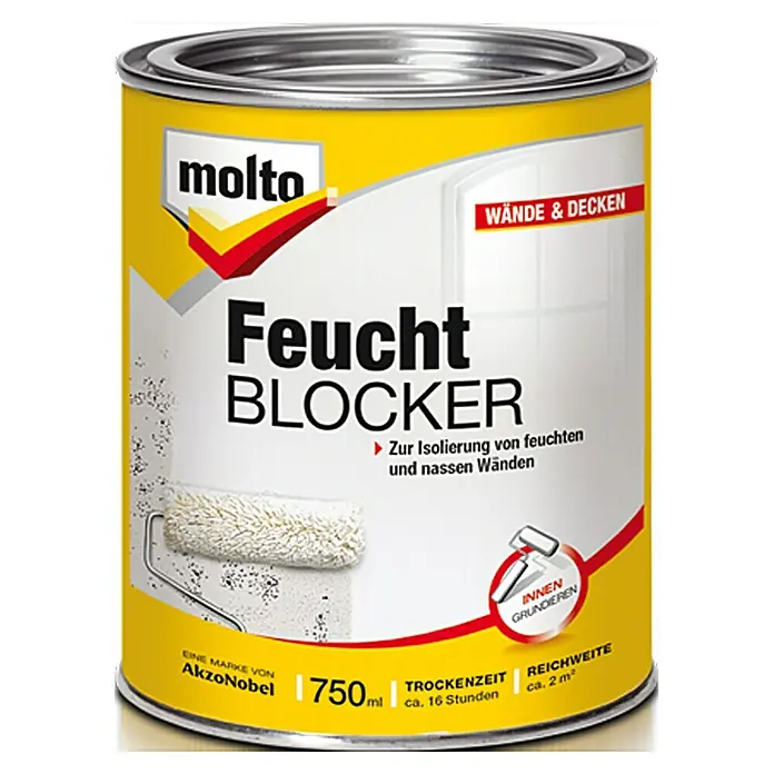 Molto Isolierfarbe Feuchtblocker - 750 ml, Dose