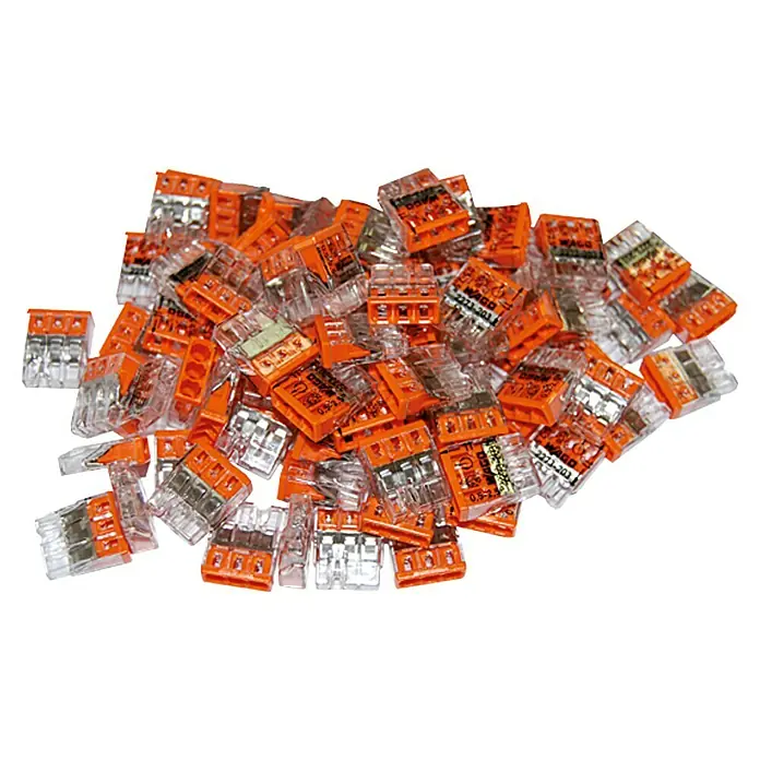 Wago Steckklemme Compact - Anzahl Leiter: 3 Stk., 0,5 - 2,5 mm², 100 Stk.