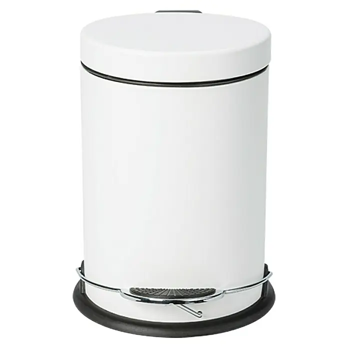 Venus Cubo con pedal Ben - 3 l, Blanco, Redonda, Metal