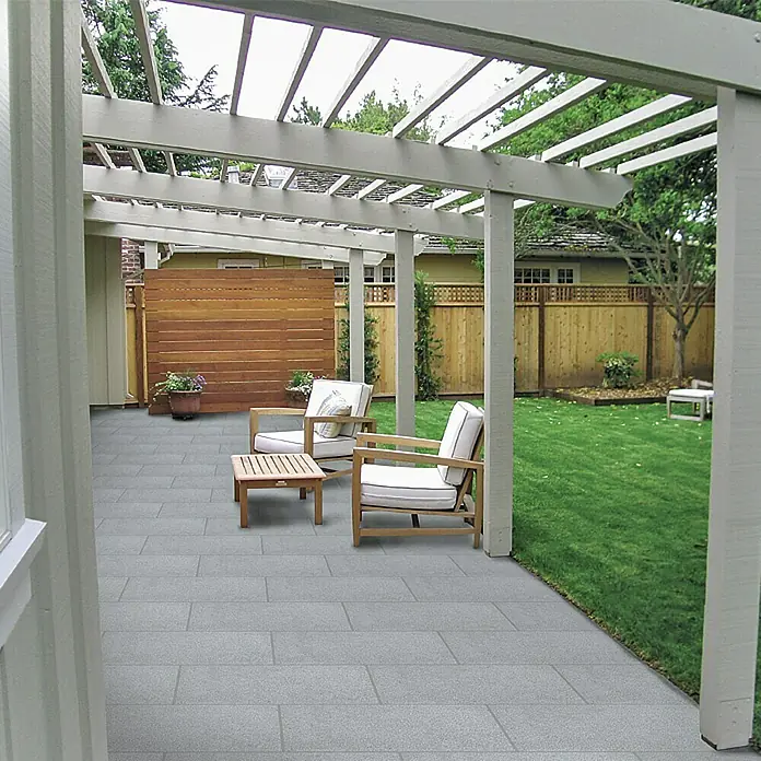 Terrassenplatte Pietra Serena - Granitgrau, 40 x 60 x 4 cm, Beton