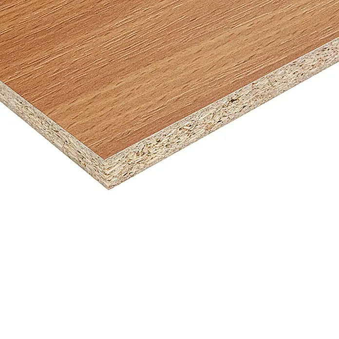 Spanplatte nach Maß - Buche, Max. Zuschnittsmaß: 2.800 x 2.070 mm, Stärke: 16 mm - Rechte Seitenansicht
