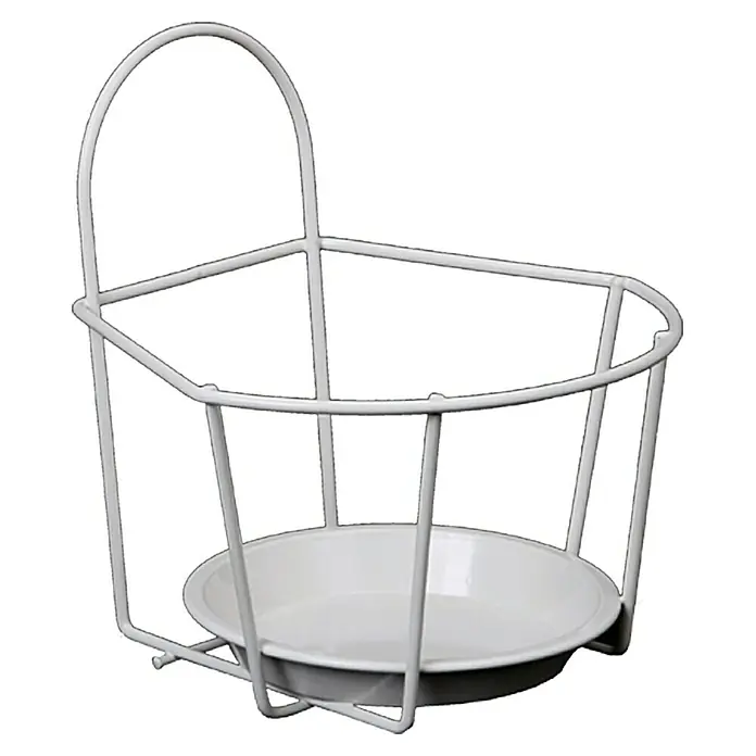 A.H.G. Blumentopfhalter Kent I - 19 x 18 x 20 cm, Weiß - Vorderansicht
