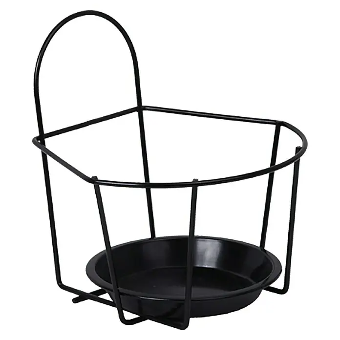 A.H.G. Soporte para maceta Kent I - 19 x 18 x 20 cm, Negro - Vista frontal