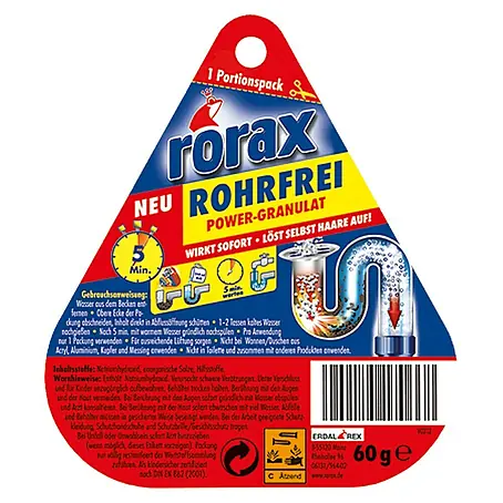 Rorax  Rohrreiniger Rohrfrei Power-Granulat