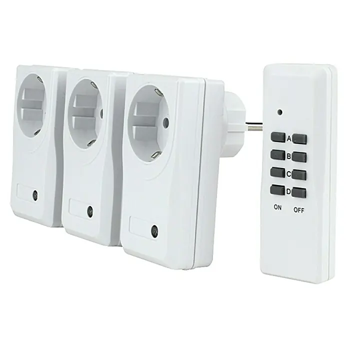 Voltomat Funksteckdosen-Set 3+1 - Weiß, 1.000 W