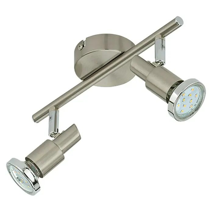 Tween Light LED-Deckenstrahler - 3 W, L x B x H: 275 x 80 x 120 mm, Nickel matt, Anzahl Leuchtmittel: 2 Stk.