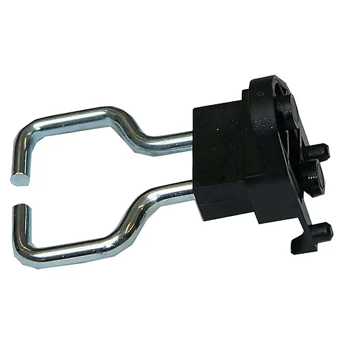 Küpper Lochwandhaken 7205 - Passend für: Küpper Stahlblech-Lochwand, Länge: 35 mm, 4 -tlg. - Linke Seitenansicht