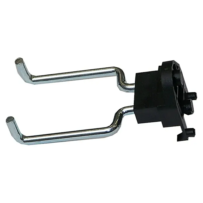 Küpper Lochwandhaken 7204 - Passend für: Küpper Stahlblech-Lochwand, Länge: 60 mm, 4 -tlg. - Linke Seitenansicht