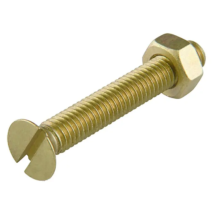 Stabilit Senkkopfschraube MS - M3, Länge: 30 mm, Messing, 10 Stk. - Ansicht von oben