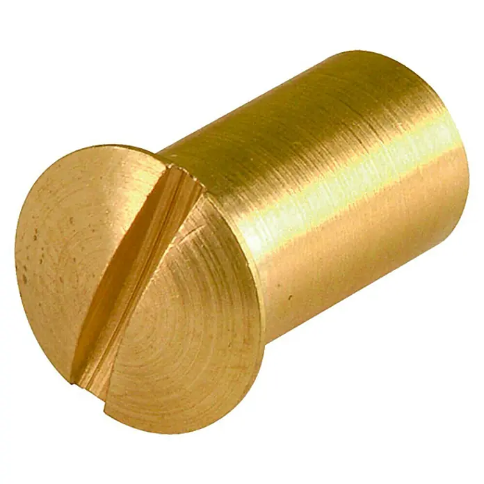 Stabilit Hülsenmutter - M4, Messing, 4 Stk. - Ansicht von oben