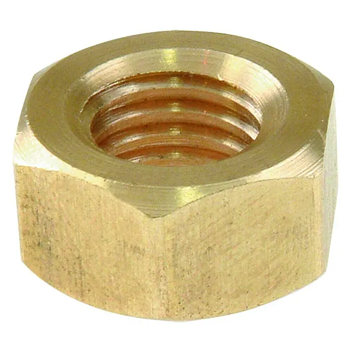 Stabilit Sechskantmutter MS - M6, Messing, 14 Stk. - Ansicht von oben