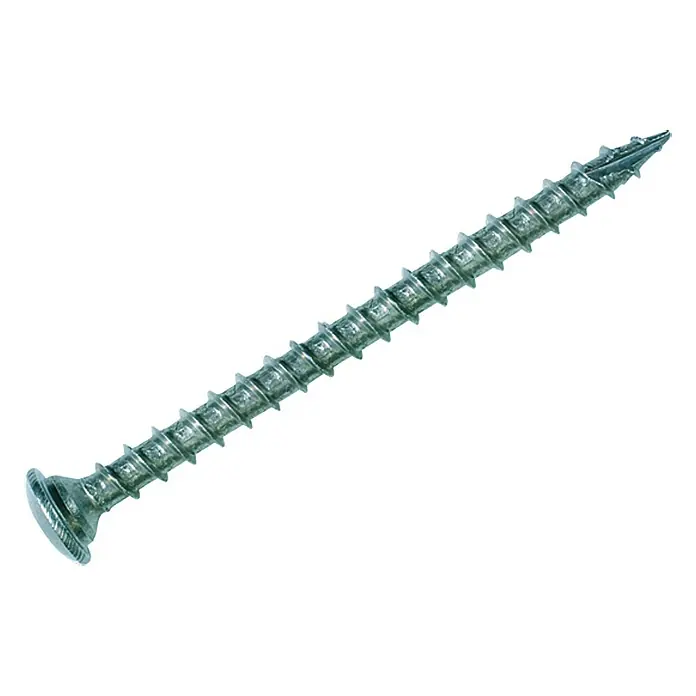 Stabilit Pfostenschraube C1 - Ø x L: 7 x 50 mm, Edelstahl, 12 Stk., Zentrierkopf, Vollgewinde - Ansicht von oben