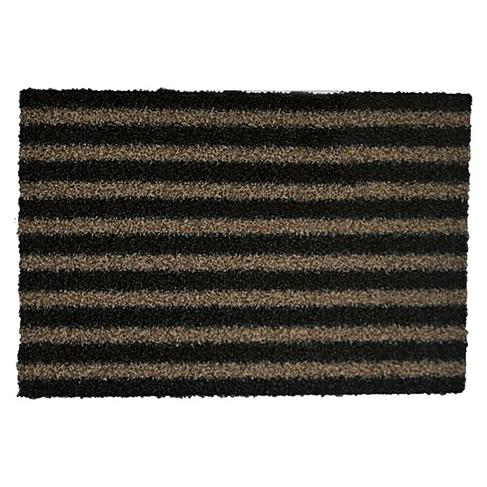 Fußmatte Dimension - Stripes, Beige/Schwarz, 60 x 40 cm