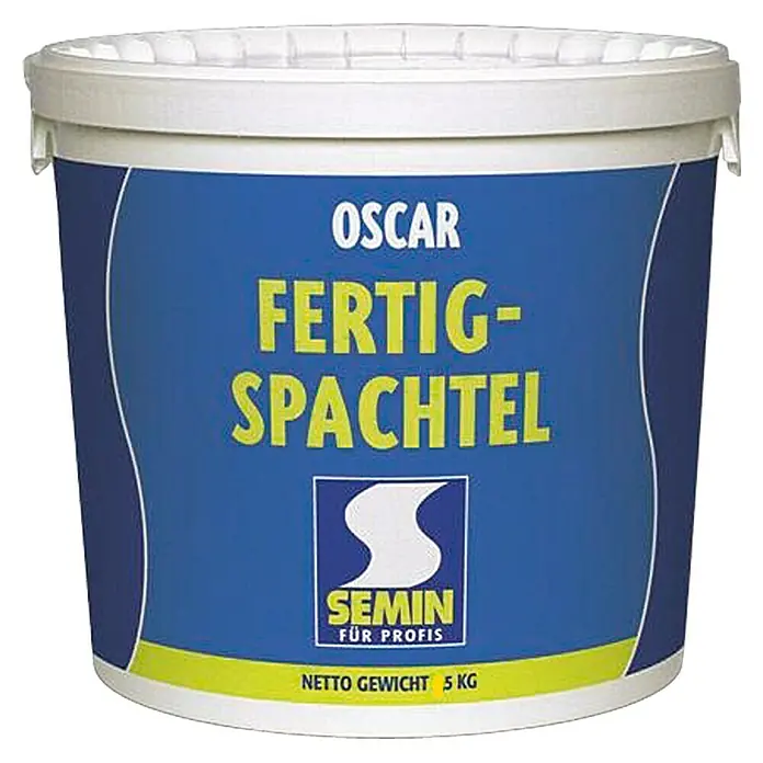 Semin Fertigspachtel Oscar - Weiß, 5 kg - Vorderansicht