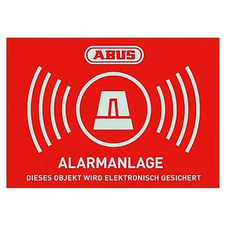 Abus  Aufkleber Alarmanlage