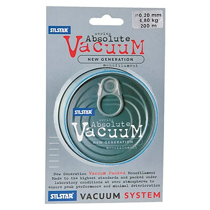 Silstar Angelschnur Absolute Vacuum - Durchmesser: 0,2 mm, 4,8 kg, Länge: 200 m, Clear