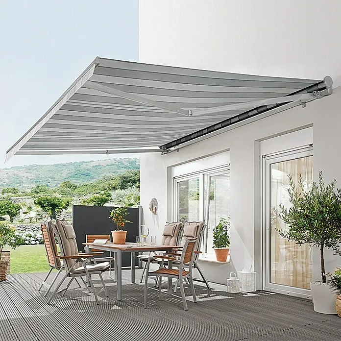 Sunfun Tenda - Sive boje, Širina: 4 m, Izvlačenje: 2,5 m