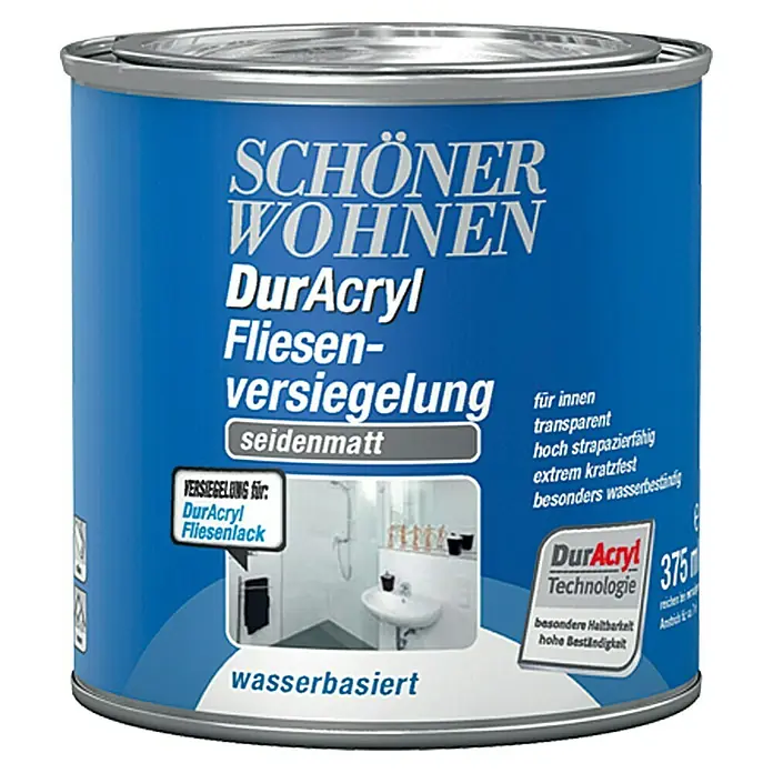 SCHÖNER WOHNEN-Farbe Home Fliesenversiegelung - Farblos, 375 ml, Seidenmatt - Vorderansicht