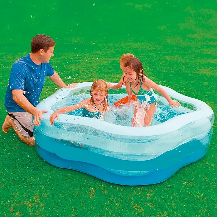 Intex Planschbecken Summer Color - 185 x 180 x 53 cm, Fassungsvermögen: 466 l
